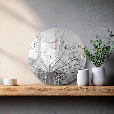 Horloge ronde Pissenlit