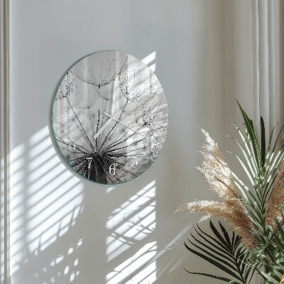 Horloge ronde Pissenlit