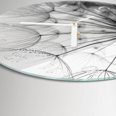 Horloge ronde Pissenlit