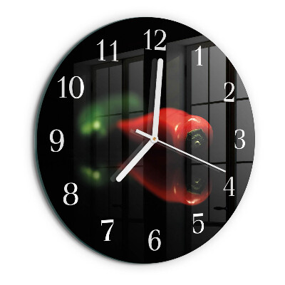 Horloge ronde Poivre