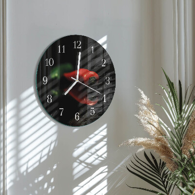Horloge ronde Poivre
