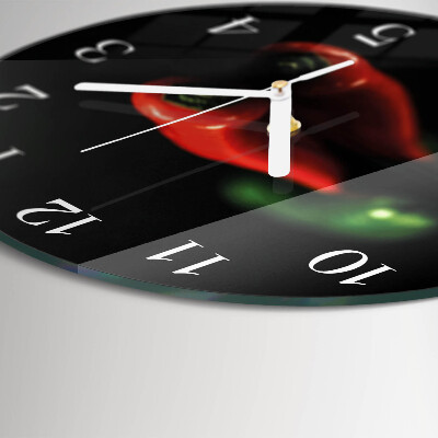 Horloge ronde Poivre