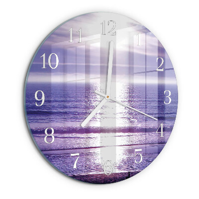 Horloge ronde Mer