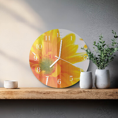 Horloge ronde Fleur