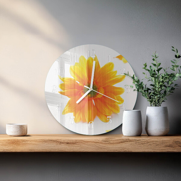 Horloge ronde Fleur