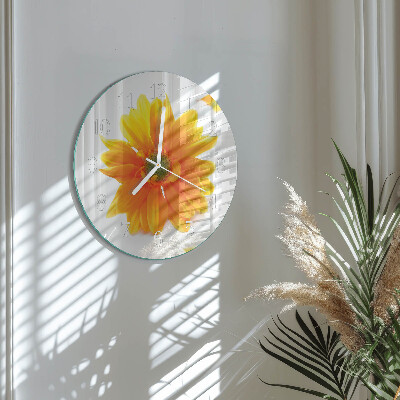 Horloge ronde Fleur