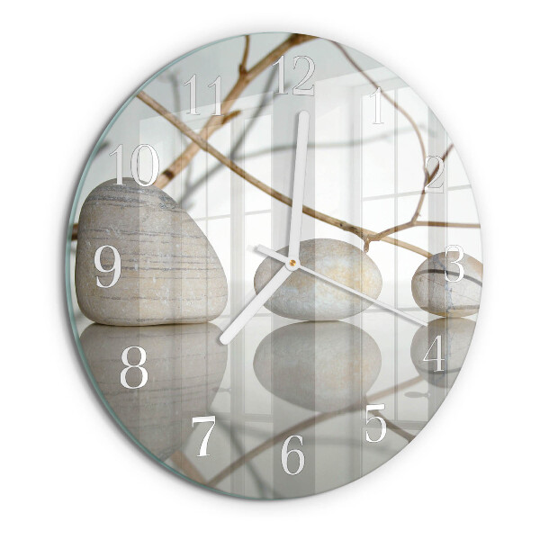 Horloge ronde Pierres