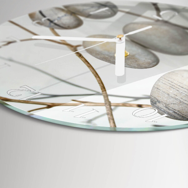Horloge ronde Pierres
