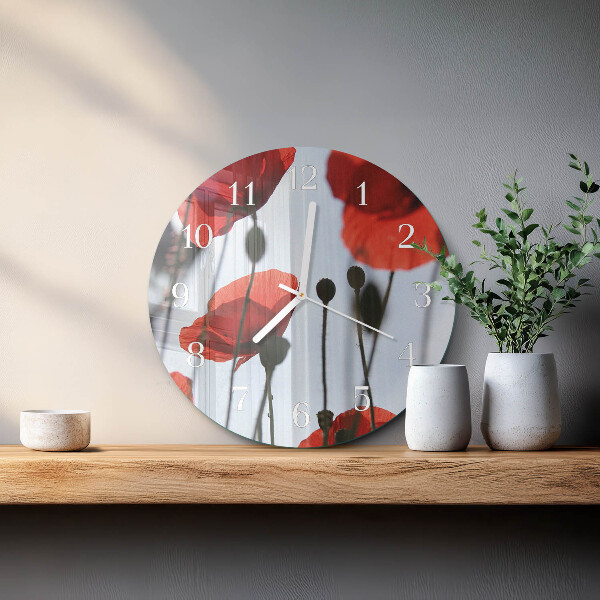 Horloge ronde Pavot