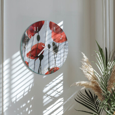 Horloge ronde Pavot