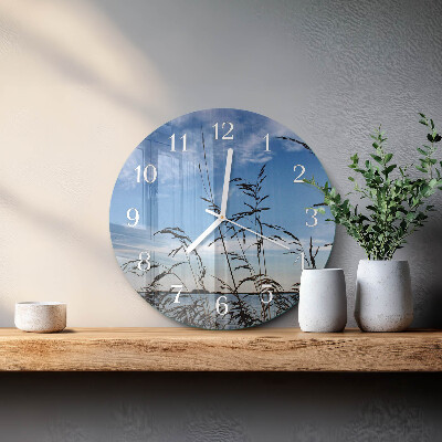 Horloge ronde Herbe
