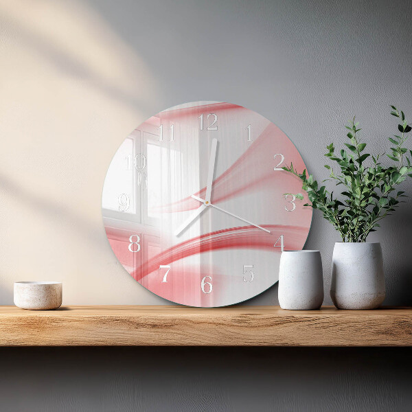 Horloge ronde Art abstrait