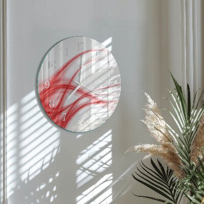 Horloge ronde Art abstrait
