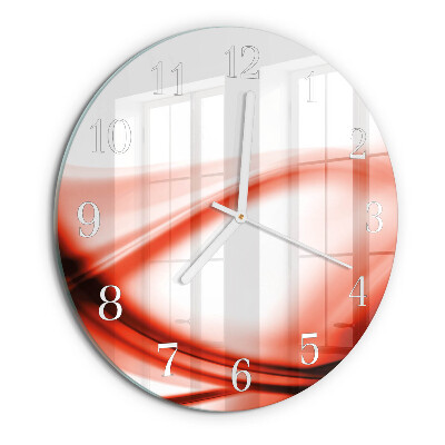 Horloge ronde Lignes abstraites