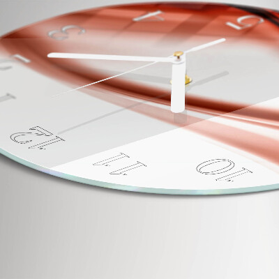 Horloge ronde Lignes abstraites