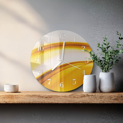 Horloge ronde Art abstrait