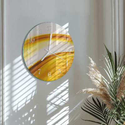 Horloge ronde Art abstrait