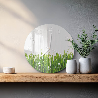 Horloge ronde Herbe