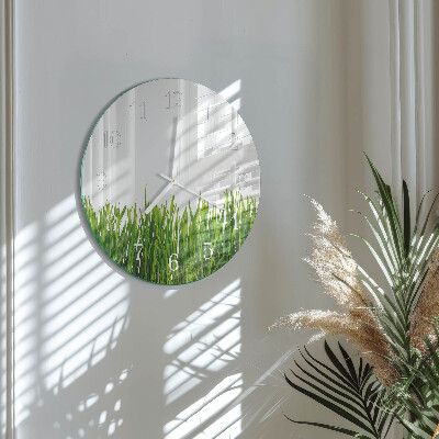 Horloge ronde Herbe