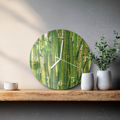 Horloge ronde Plante de bambou