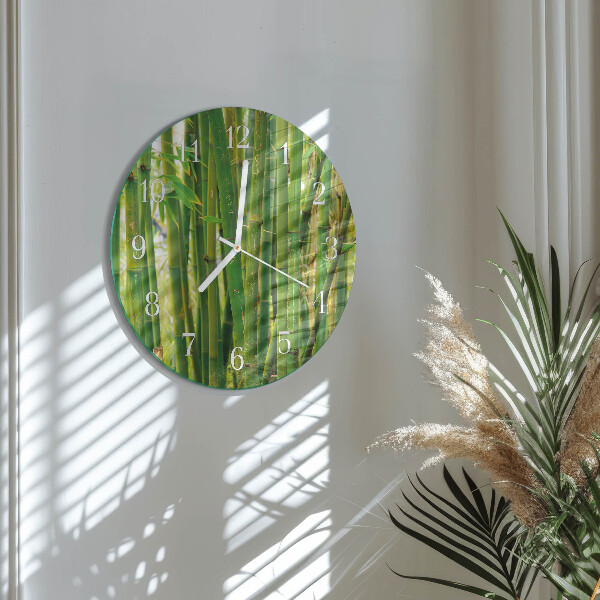 Horloge ronde Plante de bambou