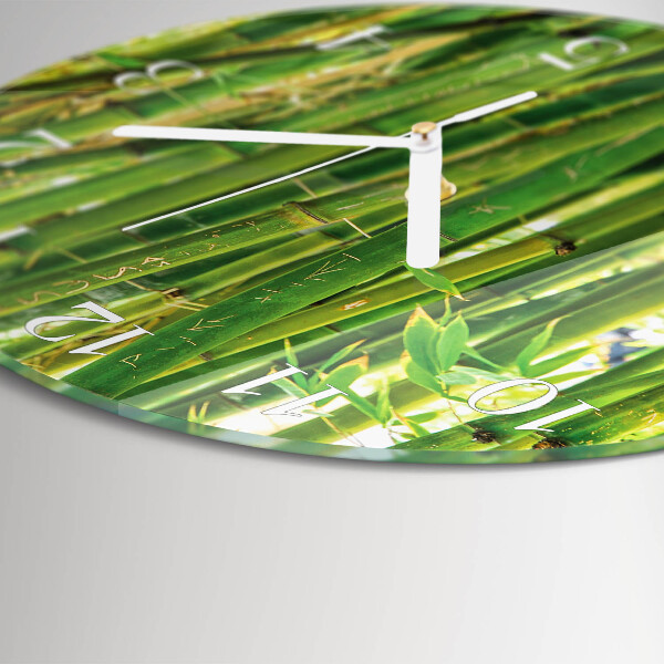 Horloge ronde Plante de bambou