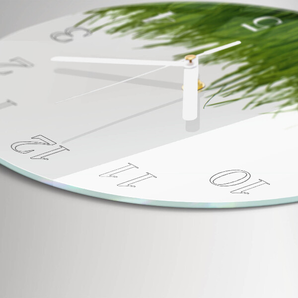 Horloge ronde Art floral