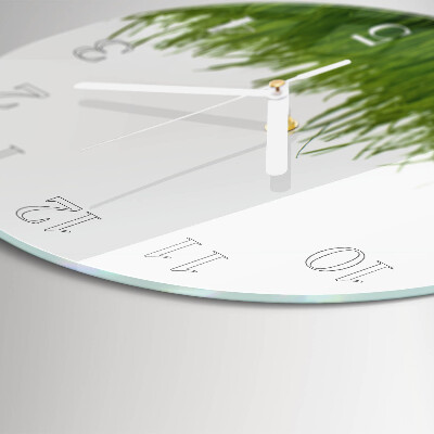 Horloge ronde Art floral