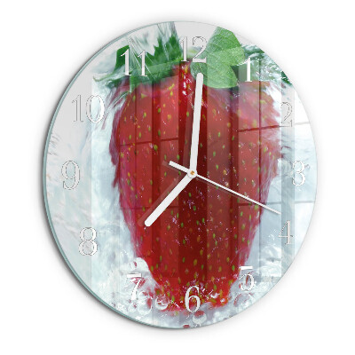 Horloge ronde Fraise