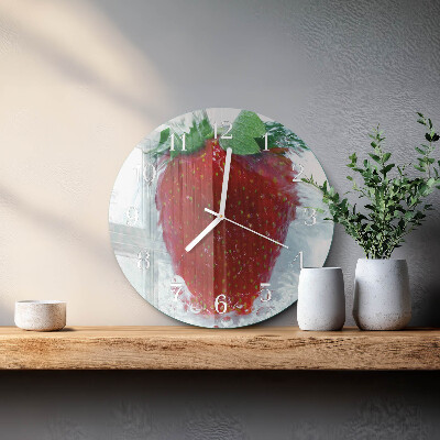 Horloge ronde Fraise