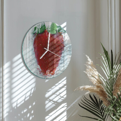 Horloge ronde Fraise