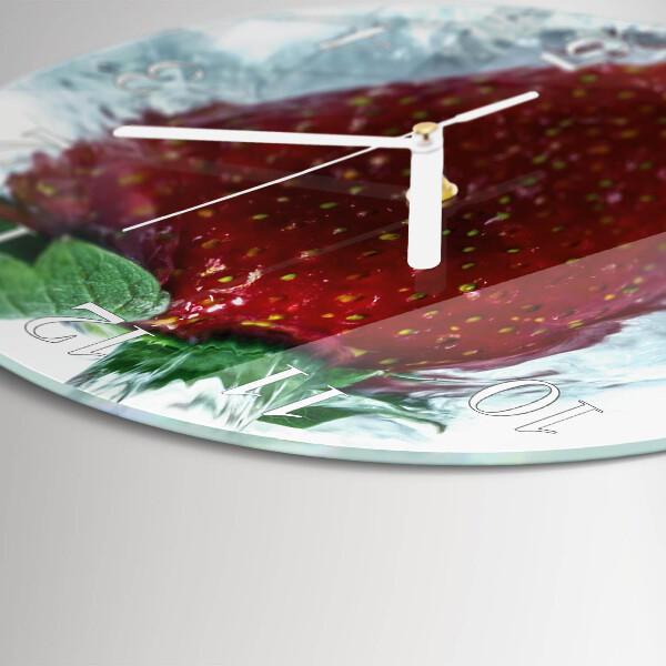 Horloge ronde Fraise