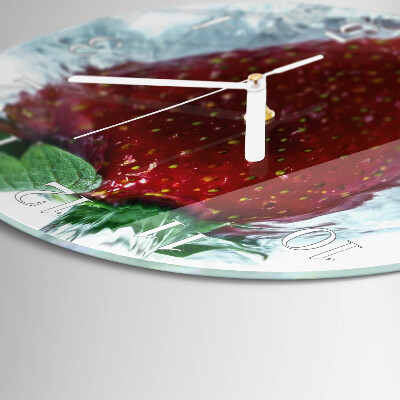 Horloge ronde Fraise