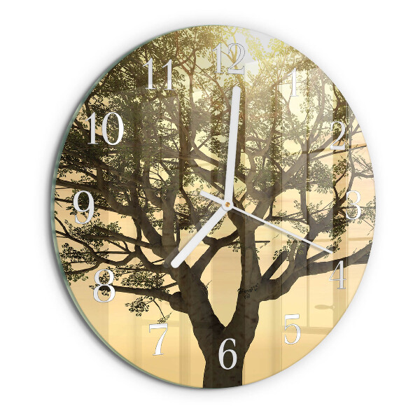 Horloge ronde Arbre