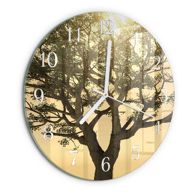 Horloge ronde Arbre