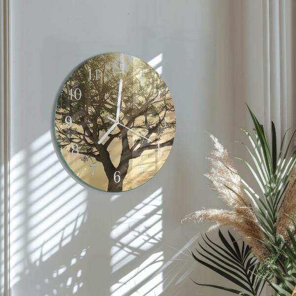 Horloge ronde Arbre