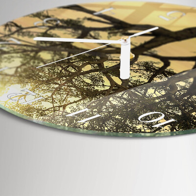 Horloge ronde Arbre