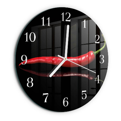 Horloge ronde piment