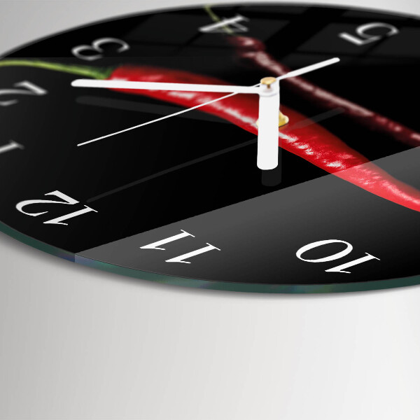 Horloge ronde piment