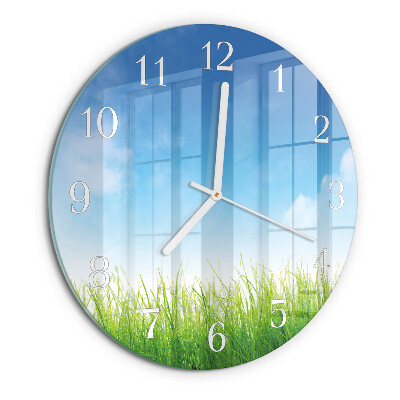 Horloge ronde Herbe