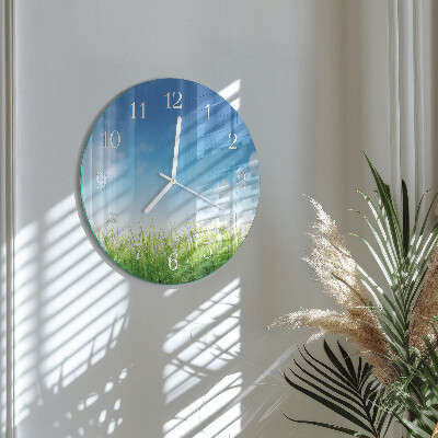 Horloge ronde Herbe