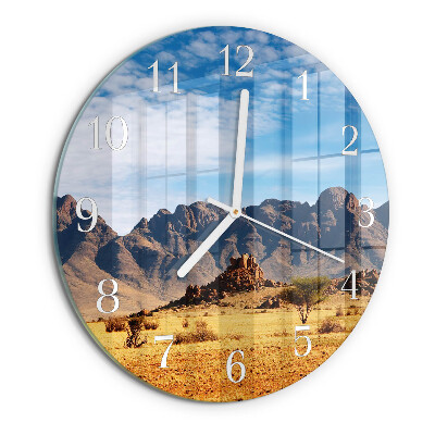 Horloge ronde Montagnes