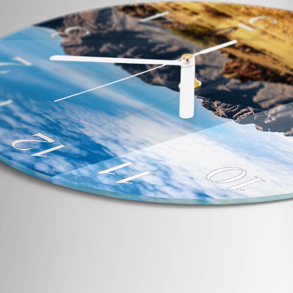 Horloge ronde Montagnes