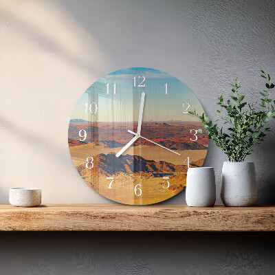Horloge ronde Désert
