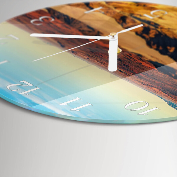 Horloge ronde Désert