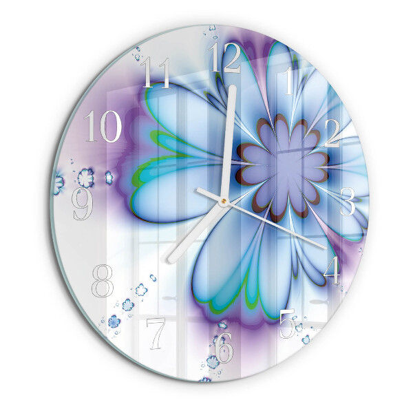 Horloge ronde Fleur