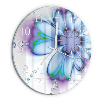 Horloge ronde Fleur