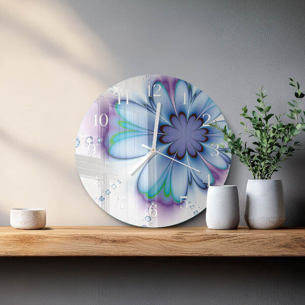 Horloge ronde Fleur