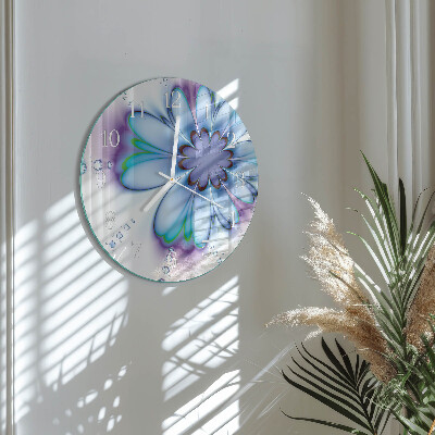 Horloge ronde Fleur