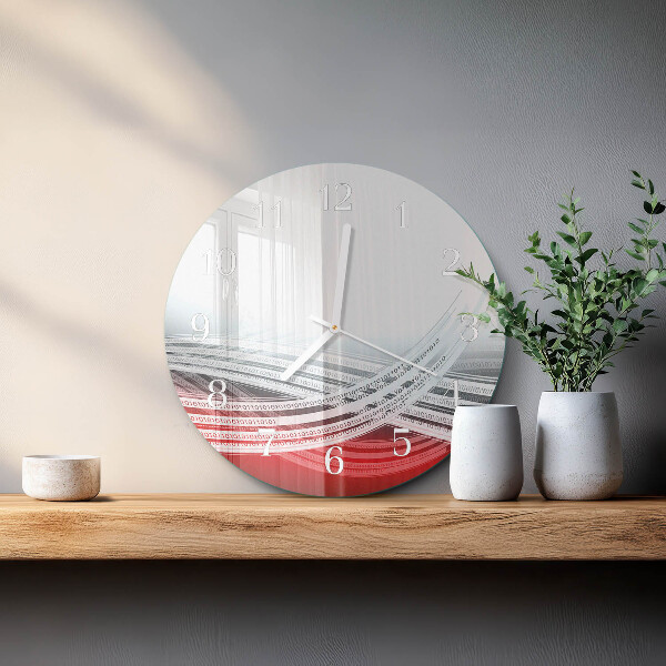 Horloge ronde Abstraction